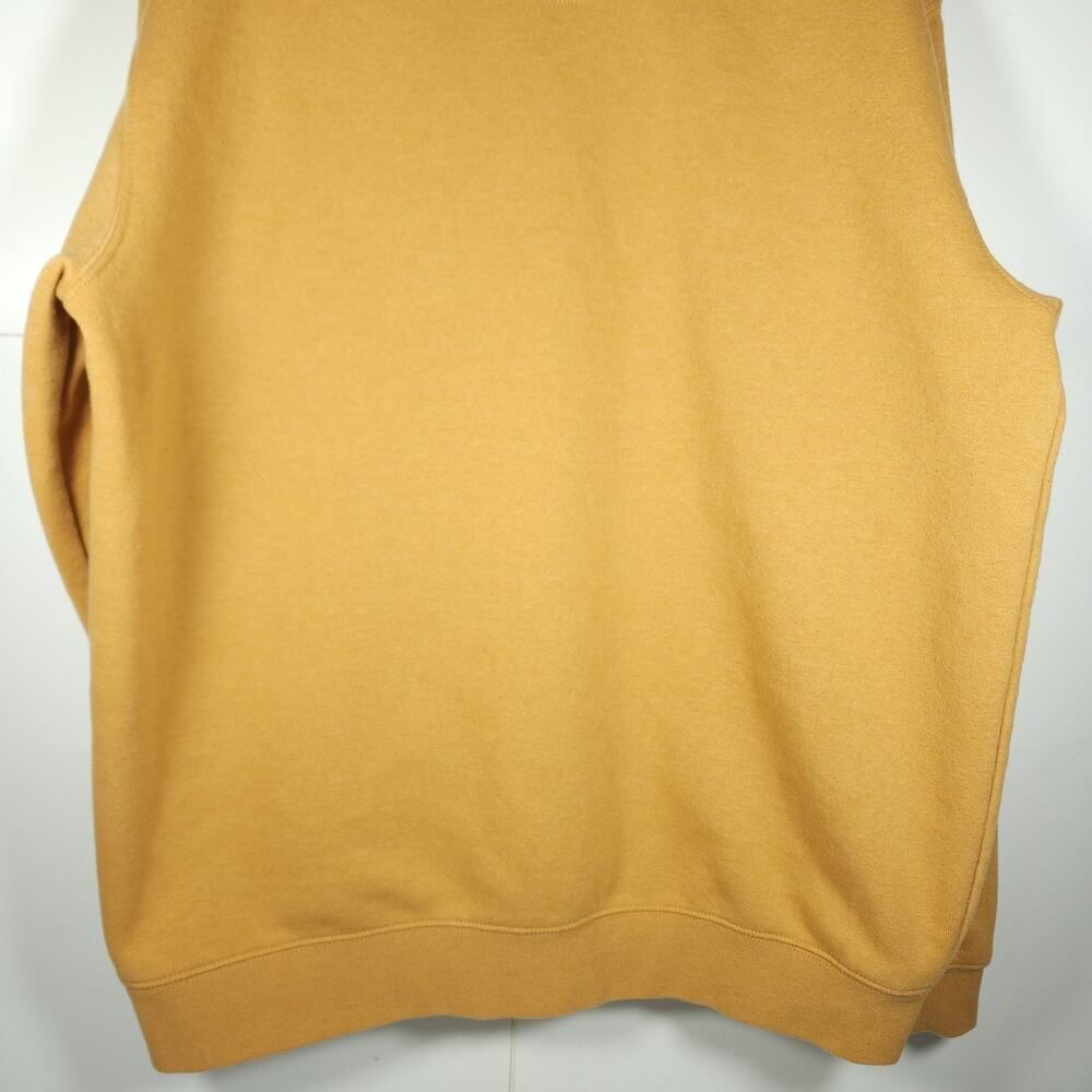 Carhartt Men's Sz Large Mustard Crew Neck Thick Loose Workwear Pullover Sweater - Picture 11 of 14